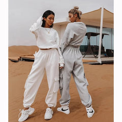 Oversized Cropped Tracksuit- top