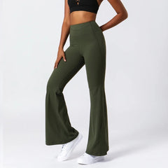 Flare pant high-rise