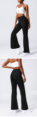 Flare pant high-rise