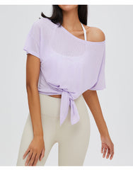 Off-Shoulder cotton t-shirt